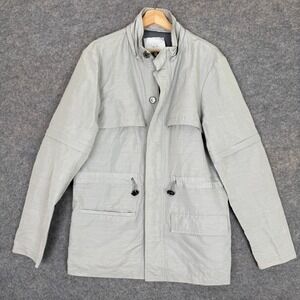 Adam Lippes Jacket Womens Large Vented Outdoor Rain Casual Full Zip Made in USA